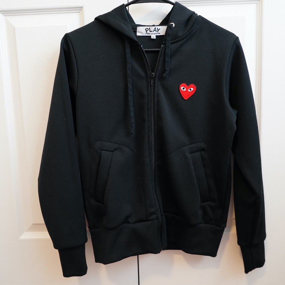 Comme Des Garçons PLAY embroidered heart hoodie